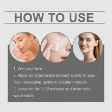 100g Deep Cleansing Exfoliating Paste - With Plant Extracts - Improves Skin Texture - Fresh & Comfortable - White - View 10