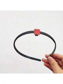 5条/套黑色毕业帽带，结实防滑头带，适用于毕业帽，毕业礼物帽饰，适合毕业生和学生，固定毕业帽，毕业帽发饰（不含毕业帽） - 彩色 - 查看 4