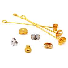 100/200件不锈钢首饰制作配件，不锈钢耳塞、项链、手链，DIY首饰制作，手工串珠DIY材料，工艺用品 - diy - 查看 2