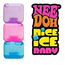 Nee Doh Nice Ice Stackable Translucent Ice Cube Fidget Toy, Colorful Pink Purple Blue Anxiety Relief Sensory Cubes, Calming Stress Relief Fidget For Kids, Ideal Party Favor And Birthday Gift - Hồng - Xem 4