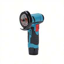 无线锂电池小型角磨机，电动研磨切割抛光机，迷你抛光机，高速，静音 - 藍色 - 查看 1