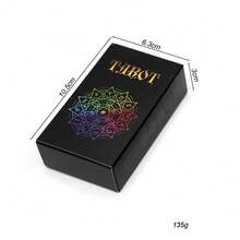 Baraja de Tarot edición alemana para principiantes con significados en ellas. Baraja de Tarot Rider Waite con explicaciones detalladas para aprender el kit de adivinación. Diseño de arcoíris, chakra y zodíaco. Juego clásico de 78 cartas para lectura intuitiva y orientación - Blanco - Ver 7