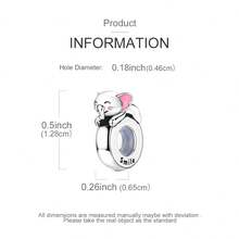 Charm Dog Clasp Charm Universal Buckle Animal Rubber Stopper Beads Fit Bracelet Diy For Woman Jewelry - Gold Or Silver - View 8