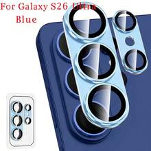 1 buah Pelindung Lensa Kamera Paduan Aluminium untuk Samsung Galaxy S26Ultra / S26 / S26+ Anti-Jatuh Kaca Tempered Penutup Kamera Logam Pelindung Lensa Kamera Belakang Hitam Perak Biru Ungu - MultiWarna - View 13