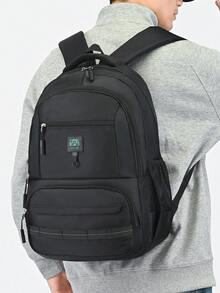 1pc Men's Backpack, Large Capacity Travel Bag, Casual Commuter Laptop Backpack For College Students - Multicolor - View 5