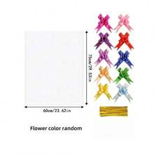 10pcs Cellophane Bag With Golden Twist Tie, Colorful Bow, Transparent Basket Bag OPP Plastic Cellophane Packaging For Gift Display, Wedding, Birthday Party, Mother's Day Gift Bag - View 14
