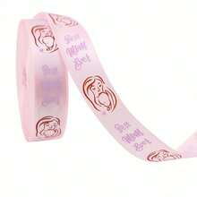 5 Metros X 1,6cm Fita de Cetim para o Dia das Mães, Fita de Cetim com Buquê Floral Rosa e Estampa Dourada com Desenho do Dia das Mães, Adequada para Embalagem DIY do Dia das Mães, Aniversário, Ação de Graças - multicolorido - Visão 5