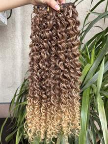 26 Inch Curly Hair Extensions - 16 Clips Natural Thick Synthetic Fiber Wavy Hair Pieces, Clips, Instantly Add Volume & Length, Heat Resistant Fiber, Multiple Colors Available - Multicolor - View 11