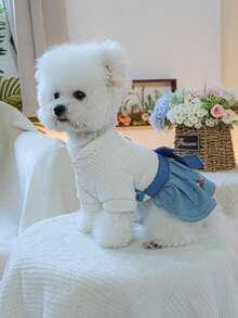 1 bộ quần áo cho thú cưng, váy cho chó/mèo, bền và có thể giặt được, váy hoa cho chó nhỏ. - Nhiều màu - Xem 6