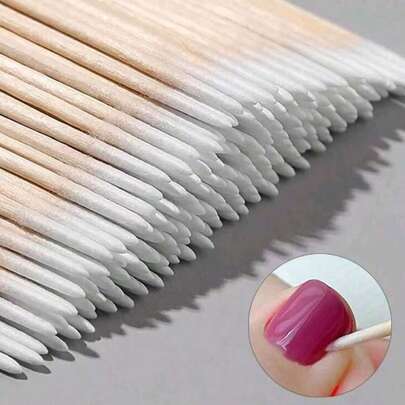 500 que làm sạch móng siêu mảnh dùng một lần với đầu nhọn sắc bén cho độ chính xác cao - Gói que gỗ nhỏ kiểu tăm xỉa răng dùng để chăm sóc móng, dụng cụ làm móng, dụng cụ làm móng nghệ thuật, chuẩn bị cho năm học mới, làm móng, dụng cụ làm móng giả.