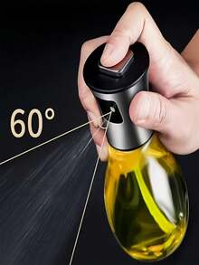 1 st sprayflaska i rostfritt stål, 200 ml läckagesäker glasoljedispenser med pump, lämplig för matlagning, grillning, sallad och kök - 200 ml - Visa 5