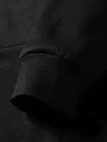 Rewind Mens Hoodie - Black - View 4