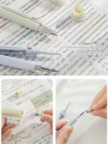 1 pieza/set de brújula, regla, mina de lápiz y herramientas de aprendizaje. Herramientas de dibujo profesionales. Adecuado para geometría y dibujo. - Conjuntos - Ver 8