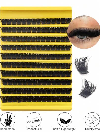 180/160/140/120PCS Individual Lash Clusters D Curl 8-16mm Wide Stem DIY Lash Clusters Natural Look&Extra Thick Reusable Individual Eyelash Extension Kit For Self Use At Home Or On-The-Go For Daily Life&Wedding&Dating&Party&Music Festival&Spring Day&Travel Lash Clusters,Eye Lash Clusters,Individual Eyelashes,Lashes,Fake Lashes