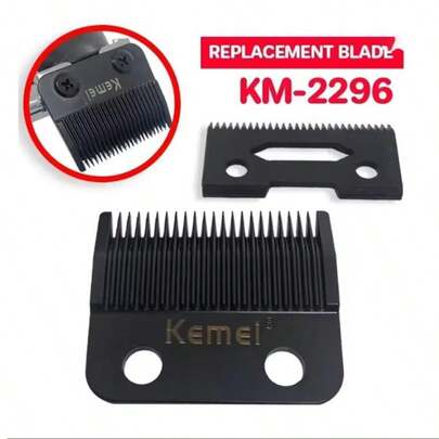 Kemei KM-2296 电动理发器原装替换刀片理发器刀头配件理发器刀头 1 套