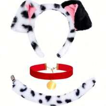 2026 Dalmatian Ear Headband, Plush Realistic Animal Ear Cosplay Accessory, Fresh And Sweet - View 1