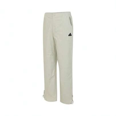 Adidas 男士梭织直筒拉链运动裤，休闲长裤 JF9050，适合春秋季穿着