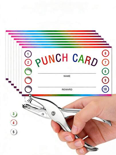 50 thẻ khen thưởng chấm bi, thích hợp để khuyến khích hành vi tốt của trẻ em, khen thưởng học sinh trong lớp học và tạo dựng lòng trung thành với khách hàng doanh nghiệp.