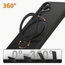For Samsung Galaxy S24 Ultra Magnetic Magsafe Case Cover Shockproof 360 Rotate - Black - View 2