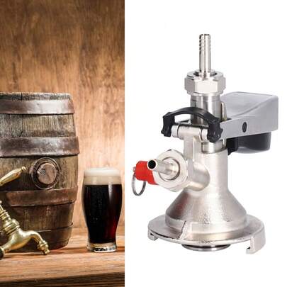 G5/8 Type A Stainless Steel Beer Keg Coupler, Keg Tap Distributor With Pressure Relief Valve, Home Brewing Equipment For Home Bar Party Draft Beer Dispenser