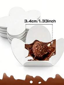 Bộ 100 hộp đựng sô cô la ngày Valentine, lót cốc sô cô la, khay đựng sô cô la, giá đựng kẹo và tráng miệng hình hoa có thể gấp gọn, bánh kẹo năm mới, thích hợp cho đám cưới, sinh nhật, tiệc tùng, tiệc trà, ngày Valentine. - Nhiều màu - Xem 6