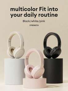 Lenovo TH30 Bluetooth Headphones With Carrying Pouch, HiFi Stereo Sound, Low Latency, Microphone, Wireless Connection, Compatible With Computer & Smartphone - Black + Storage Bag 20*25 - View 7