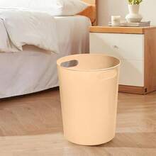 Trash Can - Plastic Waste Basketbin - 1.8 Gallon- For OfficeHome Bathroom Kitchen - Khaki - Khaki - View 6