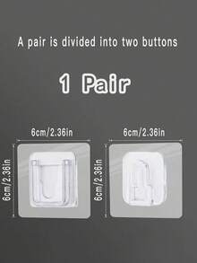 10 Pairs Strong Sticky Hung Double Sided Patch Hook Buckle Transparent Adhesive Wall Hooks Cup Sucker - One Size Fits All - View 15