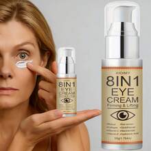 Xioimy 8合1眼霜50克，高效保湿，提亮肤色，为眼周肌肤注入水分和活力，适合所有肤质。 - 白色 - 查看 2