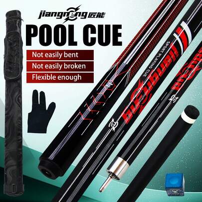 13mm Monster Shaped Billiard Cue Stick, Fashionable Red Design, Smooth Grip, Medium Weight 19.3oz, Nine Ball Sports Gift