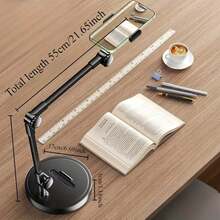 Giá đỡ điện thoại bằng hợp kim có thể điều chỉnh độ cao, nhiều khớp nối, dùng để bàn, giá đỡ điện thoại có thể điều chỉnh góc độ, phù hợp cho phát trực tiếp, gậy selfie, chân máy, quay video, học trực tuyến, vlog, giá đỡ thoải mái; thích hợp cho cả bốn mùa, quà tặng mùa xuân. - màu đen - Xem 2