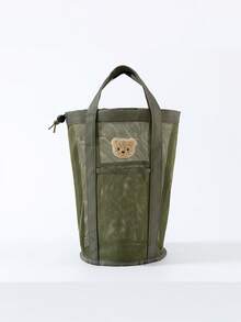 1pc Mesh Mom Organizer Bag, Baby Backpack, Diaper Bag, Toiletry Bag, Handbag With Pockets, Baby Toiletry Bag, Travel Backpack, Baby Supplies Storage Box, Organizer Basket, Baby Organizer Bag, Tote Bag, Large Toiletry Bag, Baby Stroller Bag, Diaper Bag, Mother Tote Bag, Baby Clothes Bag - Multicolor - View 14