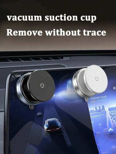 1个真空吸盘磁吸手机支架，仪表盘屏幕吸盘支架，Magsafe自拍杆，360°可调节，适用于桌面、墙壁、浴室、车载导航、Vlog（适用于干净光滑的表面）