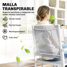 Outsunny Outdoor Table & Chair Sets - White - View 5