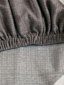 1件装弹性沙发套，全包式涤纶沙发套，针织牛奶丝四季通用沙发套 - 深灰色 - 查看 11