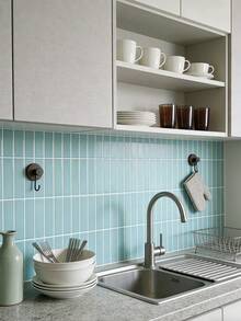 Adhesivos de azulejos autoadhesivos, resistentes al agua y al aceite, fáciles de actualizar la decoración del hogar, azulejos de pared adhesivos, adecuados para salpicaduras de cocina/habitación de niños/decoración del hogar, adhesivos, vinilos decorativos, papel tapiz de vinilo, decoración del hogar, decoraciones de primavera, renueva tu hogar, adhesivos decorativos Rama, regalos de cumpleaños y graduación - Multicolor - Ver 9