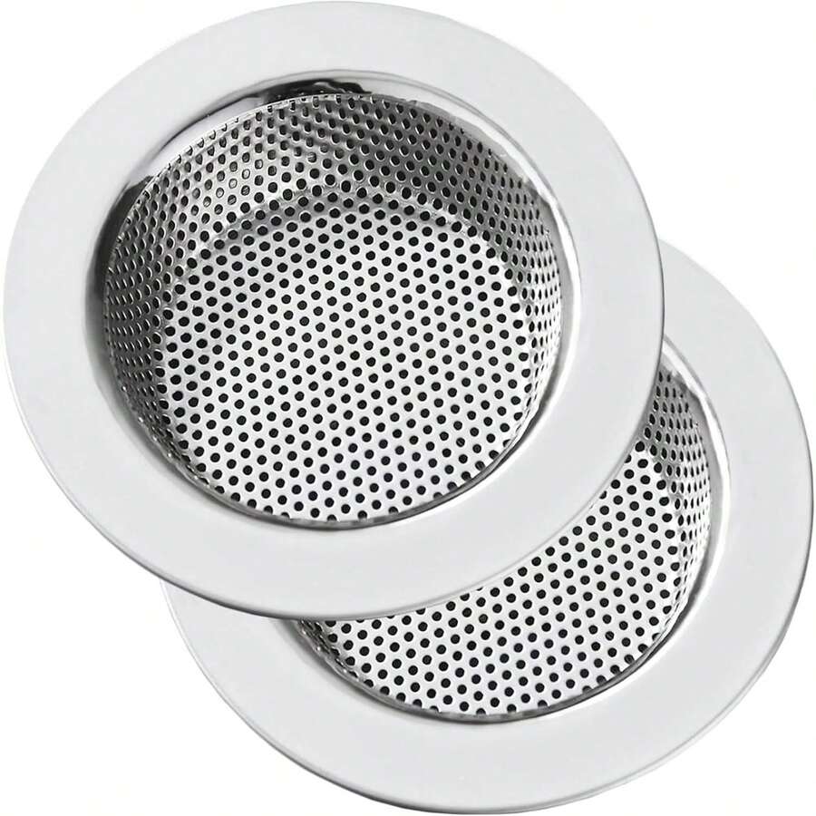 Kitchen Sink Strainer Stainless Steel, Kitchen Sink Drain Strainer, Sink Strainers For Kitchen Sinks With Large Wide Rim 4.5" Diameter - Multicolor - View 1