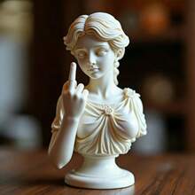 2025新款维也纳女神竖中指雕像摆件，讽刺女神3D树脂工艺品，生日礼物，圣诞礼物，万圣节礼物，节日礼物，完美礼物 - 彩色 - 查看 16