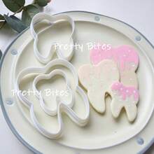 Molde de galletas con forma de pasta de dientes, molde de pastel de PLA con forma de diente, molde de galletas con forma de diente, herramientas de repostería y decoración para fondant - Blanco - Ver 3