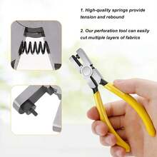 1PC Band Leather Punching Pliers 2.0mm Belt Punch Tool For Belt Punching Tool Lace Punch Hand Wrist Strap Leather Punching Tool For DIY Craft Shoes Fabric - Watch Punch Pliers 2.0mm - View 10