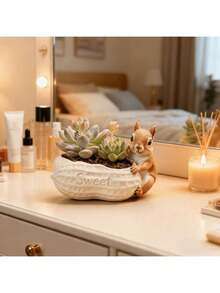 Peanut Squirrel Silicone Mold - Soft, Durable And Easy To Demold, Multipurpose DIY Planter, Resin And Gypsum Craft Mold, Suitable For Home Decor, DIY Enthusiasts And Holiday Decoration Creative Gifts - Squirrel Peanut Mold - View 3