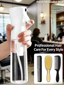 Salon tại nhà! Bộ xịt phun sương mịn liên tục và lược gỡ rối không gây đau rát dành cho mọi loại tóc. - A - Xem 12