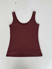 Kit Of 3 Stylish Women's Tank Tops, Blogger-Style, End-Of-Year Premium Gift, Christmas Outfit, Gym Outfit. - 酒紅色 黑色 灰色 - 查看 5