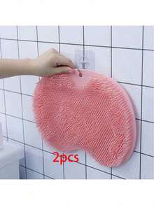 Silicone Shower Foot Scrubber Mat Silicone Shower Foot Brush Pad Wall Mounted Feet And Back Scrubber Massage Pad With Suction Cups For Women Men Exfoliating, Non Slip Suction Cups,Foot Care Tools,Nail Art Tools,Body Care Tools,Shower Foot & Back Scrubber Mat Hands Free Foot Massager Mat With Non-Slip Suction Cup - Multicolor - View 13