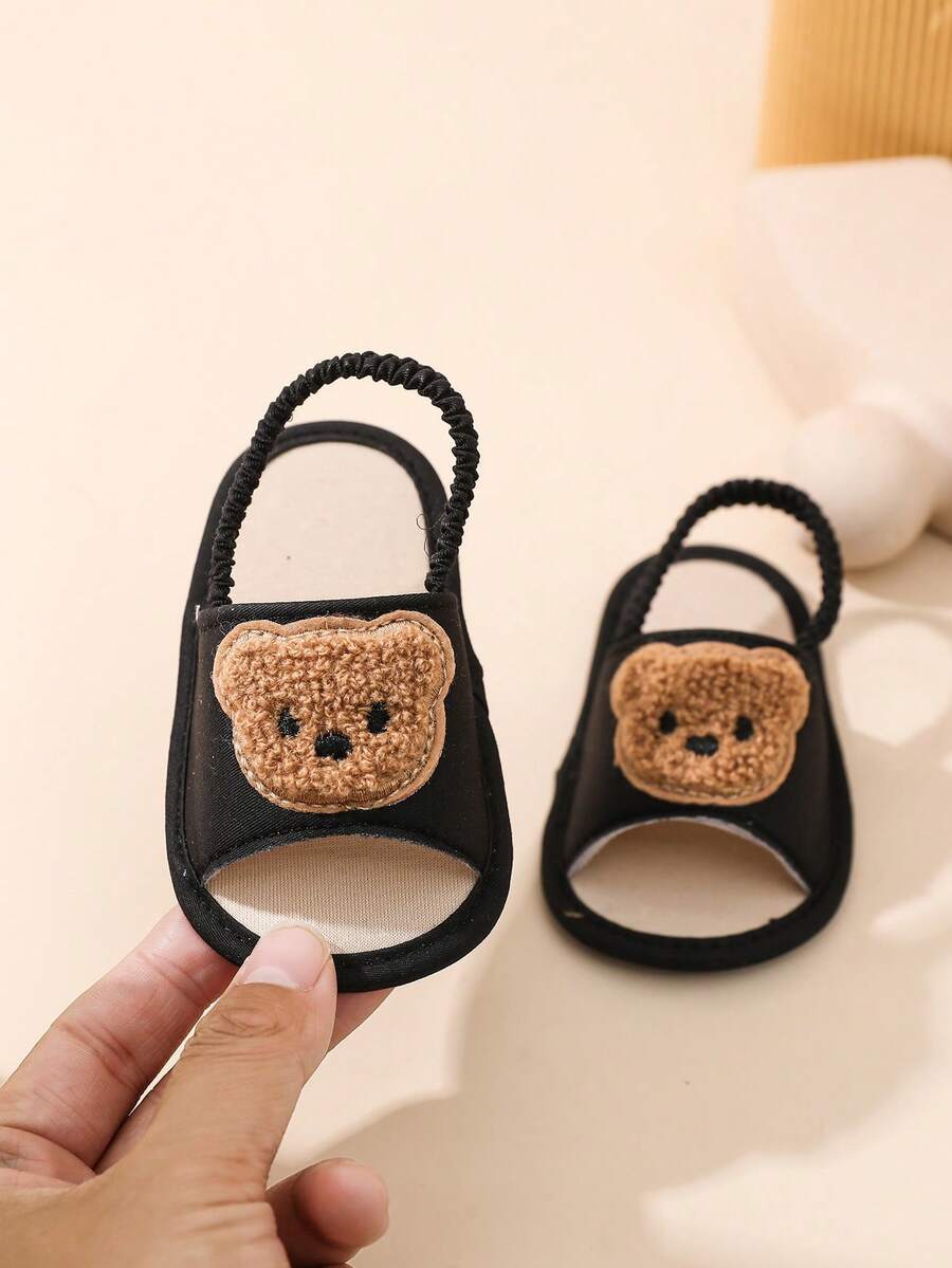 Cartoon Baby Toddler Shoes, 0-1 Years Old - Black - View 1