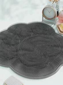 1pc Silicone Foot Scrubber Mat, Bathroom Massage Foot Pad, Exfoliating Foot Brush With Suction Cups, Soft & Smooth, Dual-Layer Design, Cleaning Dead Skin, Reflexology Foot Massage - Multicolor - View 6