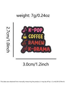 Huy hiệu tráng men phong cách sống K-POP Coffee Ramen, phim truyền hình Hàn Quốc | Phụ kiện thể hiện cá tính người hâm mộ làn sóng Hàn Quốc | Phụ kiện hoàn hảo cho người hâm mộ K-POP, người yêu thích phim truyền hình Hàn Quốc, người theo đuổi văn hóa Hàn Quốc, những người tạo xu hướng thế hệ Z và thể hiện cá tính người hâm mộ. - Nhiều màu - Xem 2
