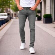 Shendy Vendy Men's Slim Fit Jeans, Slim Fit Style For Men - Dark Grey - View 9