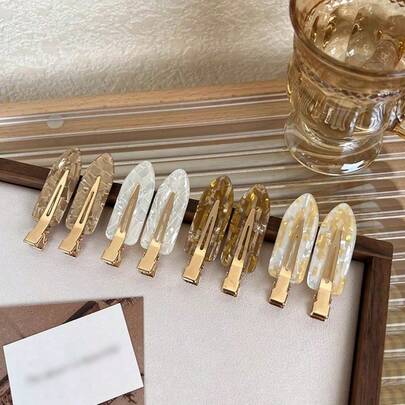 12 piezas/4 piezas Clips de cabello sin costuras de colores aleatorios, clips de pato sin daños, accesorios de moda estilo INS para mujeres y niñas, ideales para lavarse la cara, maquillaje, viajes diarios, vuelta al colegio, Navidad, Halloween, cumpleaños, regalos festivos