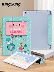 Kingsung Cartoon Game Console Elements Tablet Protective Case,Compatible With IPad 9.7/10.2/10.5/10.9/12.9/Pro 11, 10th Gen,Compatible With Samsung Galaxy Tab S6 Lite 10.4 Inch,Compatible With Kindle Paperwhite 12th Gen 2024,Kindle 11th Gen 2022,Kobo Clara Colour,Soft Anti-Fall Protection,Smart Stand/Automatic Wake Up/Sleep - Multicolor - View 4